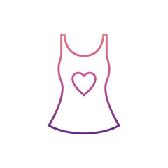 ladies blouse icon in nolan style. One of Summer Clothes collection icon can be used for UI, UX