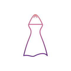 dress icon in nolan style. One of Summer Clothes collection icon can be used for UI, UX