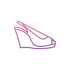 high-heeled shoes icon in nolan style. One of Summer Clothes collection icon can be used for UI, UX