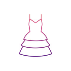 dress icon in nolan style. One of Summer Clothes collection icon can be used for UI, UX