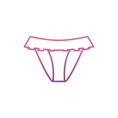 bikini icon in nolan style. One of Summer Clothes collection icon can be used for UI, UX