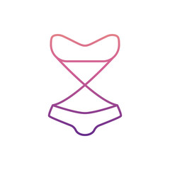 swimsuit icon in nolan style. One of Summer Clothes collection icon can be used for UI, UX