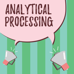 Word writing text Analytical Processing. Business concept for easily View Write Reports Data Mining and Discovery.