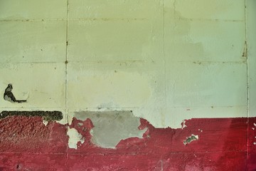 red color on cement texture and background