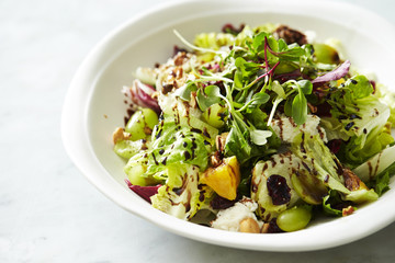 Muscat grape and balsamic vinegar salad 