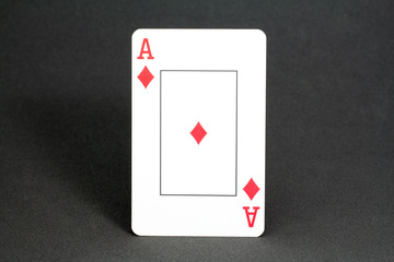Deck card in black background