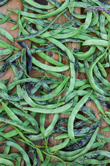 Fresh raw green beans 
