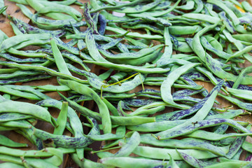 Fresh raw green beans 