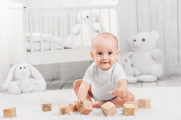 Portrait of a happy baby