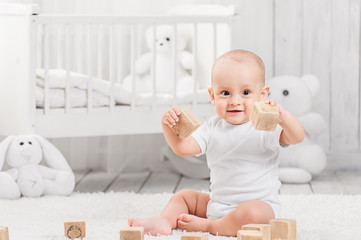 Portrait of a happy baby