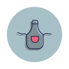 Fototapeta premium kitchen apron icon in badge style. One of web collection icon can be used for UI, UX