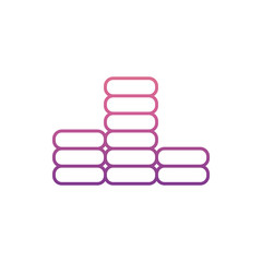 Obraz premium coins icon in nolan style. One of Web collection icon can be used for UI, UX