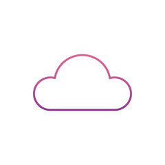cloud data icon in nolan style. One of Web collection icon can be used for UI, UX