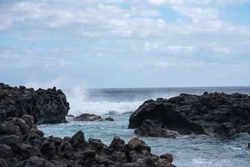 Fototapeta na wymiar Ocean Waves Oahu