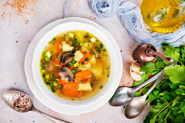 soup with mushhrooms