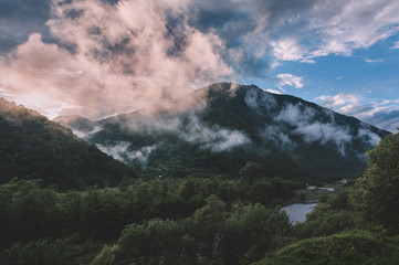 Clouds over the Mountains