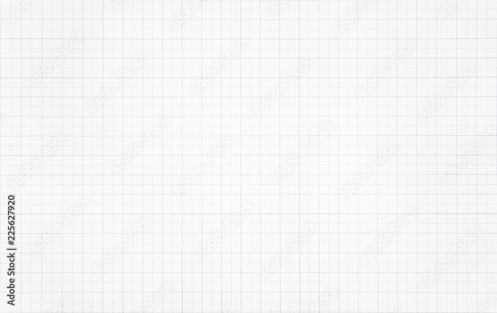 Wall mural white paper with grid line pattern background.
