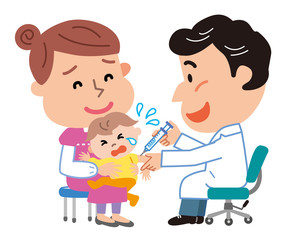 予防接種　親子　乳幼児