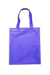 Blue shopping bag isolated