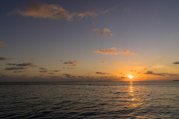 インド洋の美しい日の出