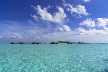 サンゴ礁の海が美しいインド洋