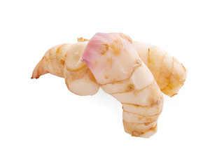 galangal isolated on white background.