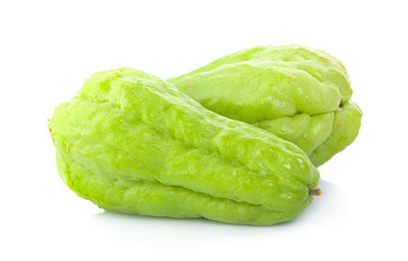 chayote isolated on white background