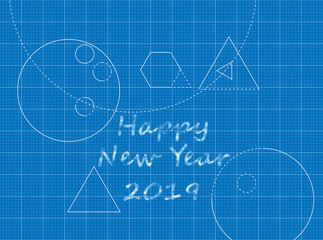 Blueprint of Happy New Year 2019