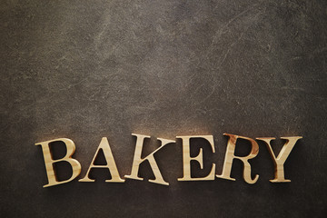 Word bakery background 