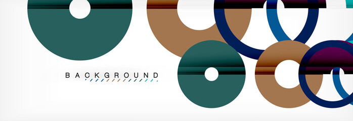 Geomtric modern backgrounds, rings abstract template