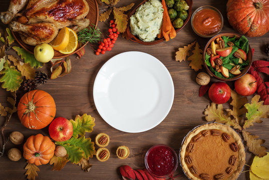 Thanksgiving dinner background