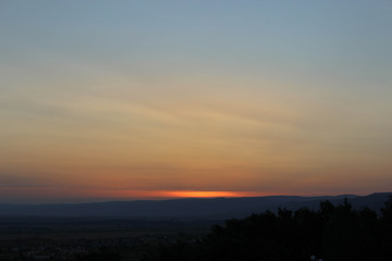 Obraz premium sunset in mountains