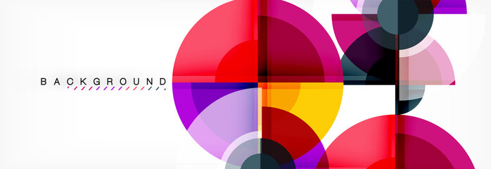 Obraz premium Circle abstract background