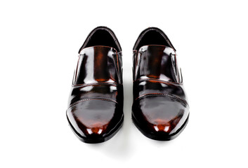 Men's Loafer shoes isolated on a white background.