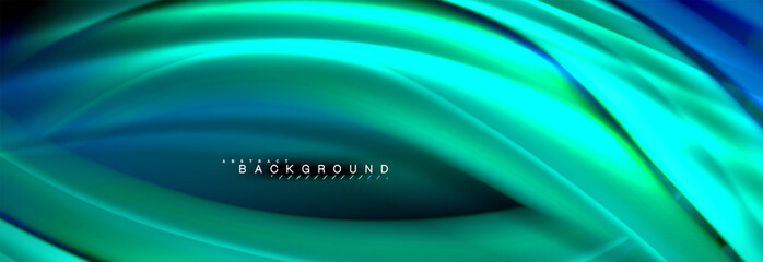 Fluid color wave line background. Trendy abstract layout template for business or technology presentation, internet poster or web brochure cover, wallpaper
