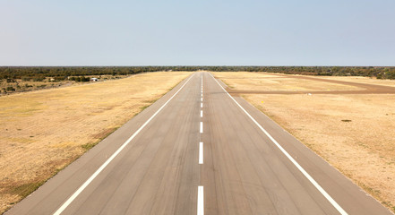 Fototapeta premium Airstrip in Botswana
