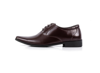 Men’s dress shoes isolated on white background.