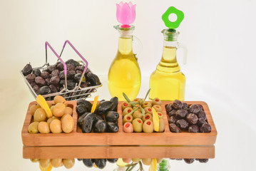 olive variety and natural pure organic olive oil