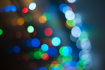 Obraz na płótnie Canvas Abstract Christmas lights background.