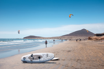 El Médano beach, in south of Tenerife island (Canary Islands. Spain) © mukilp22