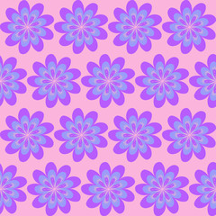 Floral seamless pattern for fabric design, pastel purple-pink color for wallpaper design, wrapping paper, textile 
