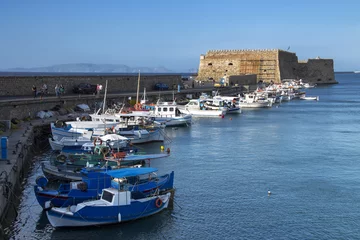 Foto op Canvas Puerto marítimo y Castello a Mare de Heraclión Creta © Alfredo López