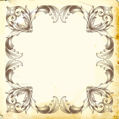 6075261 Vector baroque of vintage elements for design.