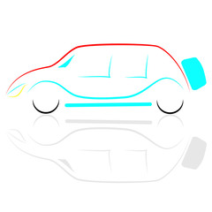 Fototapeta premium Symbol SUV