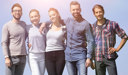 group portrait of confident young people