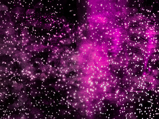 Cosmic space – the purple glow