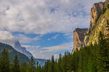 Obraz premium Langental mit Blick auf Langkofel