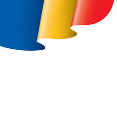 Chad flag, vector illustration on a white background.