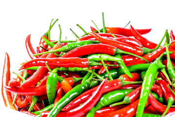 Hot red chili or chilli pepper.