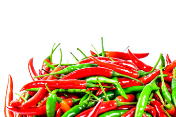 Hot red chili or chilli pepper.